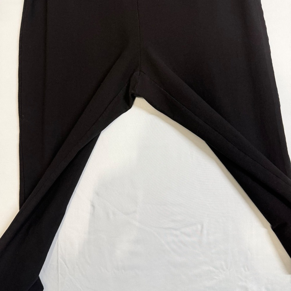 Eileen Fisher Size-M Womens Black Stretch Jersey Leggings Slim Crop Pants - Picture 10 of 11